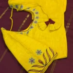 Sunshine Bloom Embroidered Silk Blouse