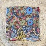 Yellow Garden Handcrafted Kalamkari Blouse 1 mtr (long panna saree width)