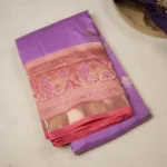 Pure kanchi silk with paithani style border and pallu